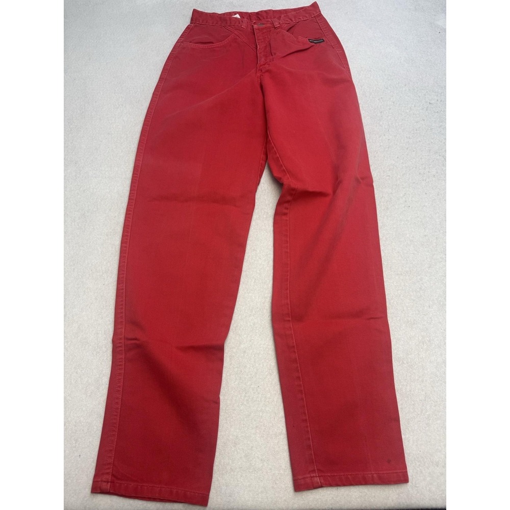 Rocky Mountain Clothing Jeans Womens 26x33 Red Canvas Chino Straight Casual